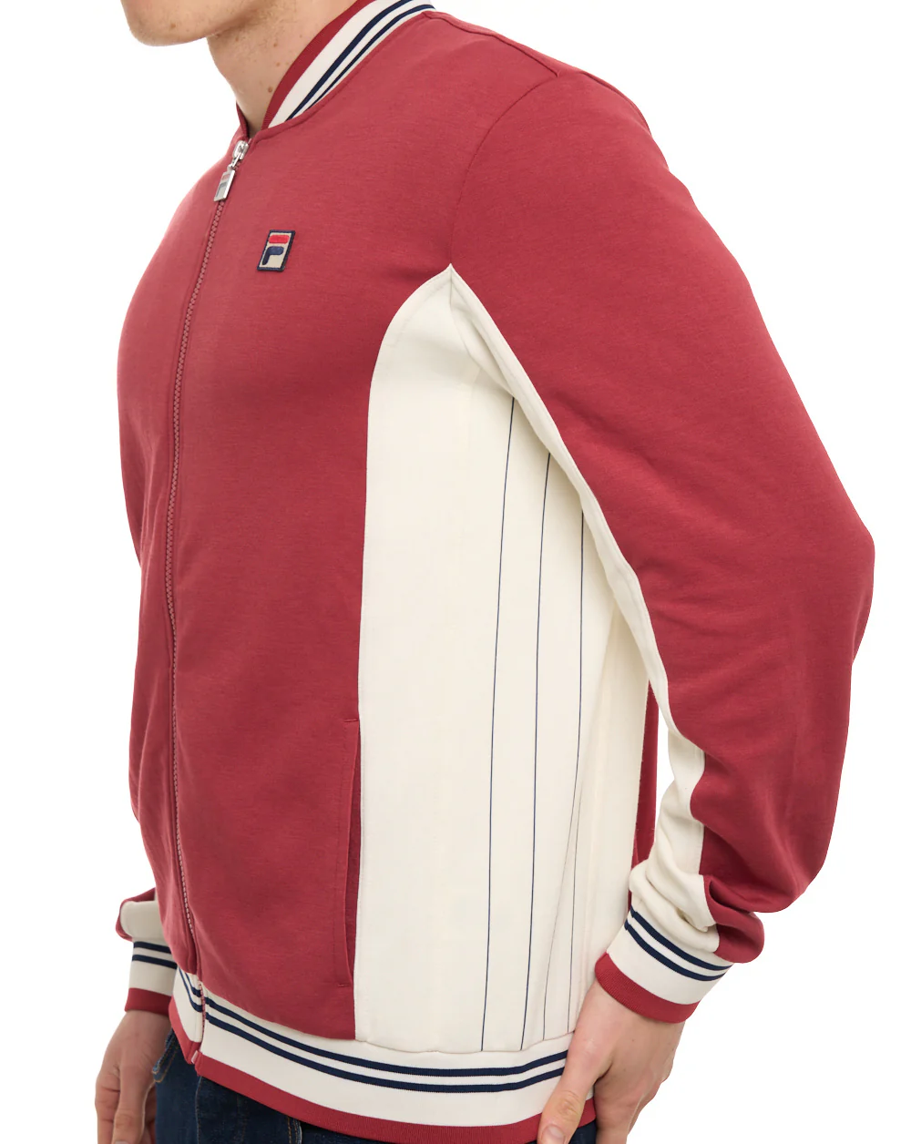 Fila Vintage MK1 Settanta Track Top DP Red Gardenia - Image 4