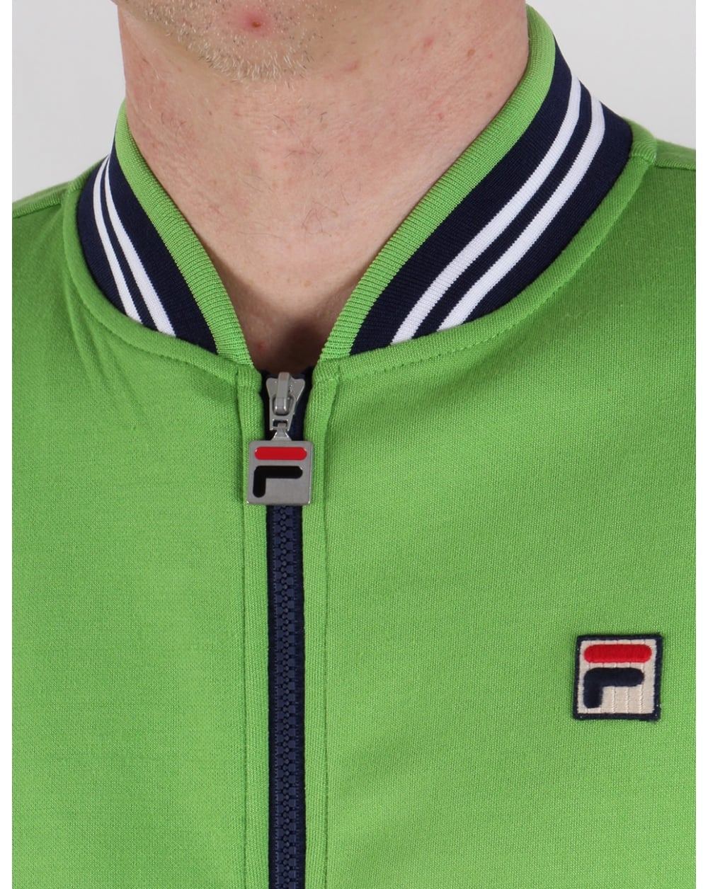 Fila Vintage Mk1 Settanta Track Top Kiwi Green/navy - Image 2
