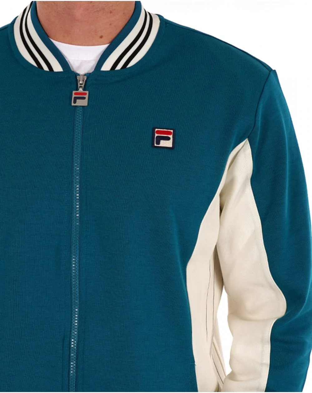 Fila Vintage Mk1 Settanta Track Top Lagoon / Gardenia - Image 2