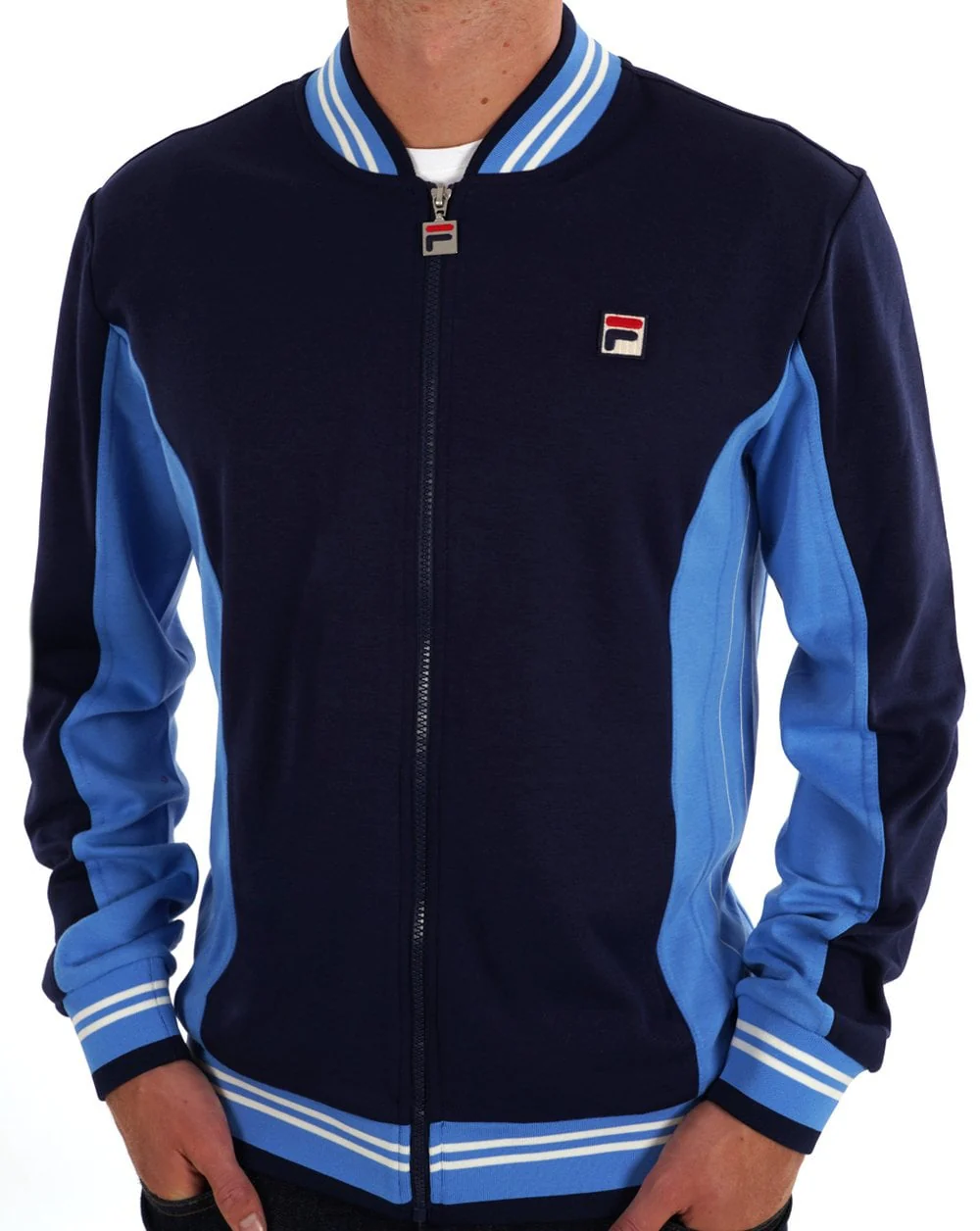 Fila Vintage Mk1 Settanta Track Top Navy / Blue - Image 3
