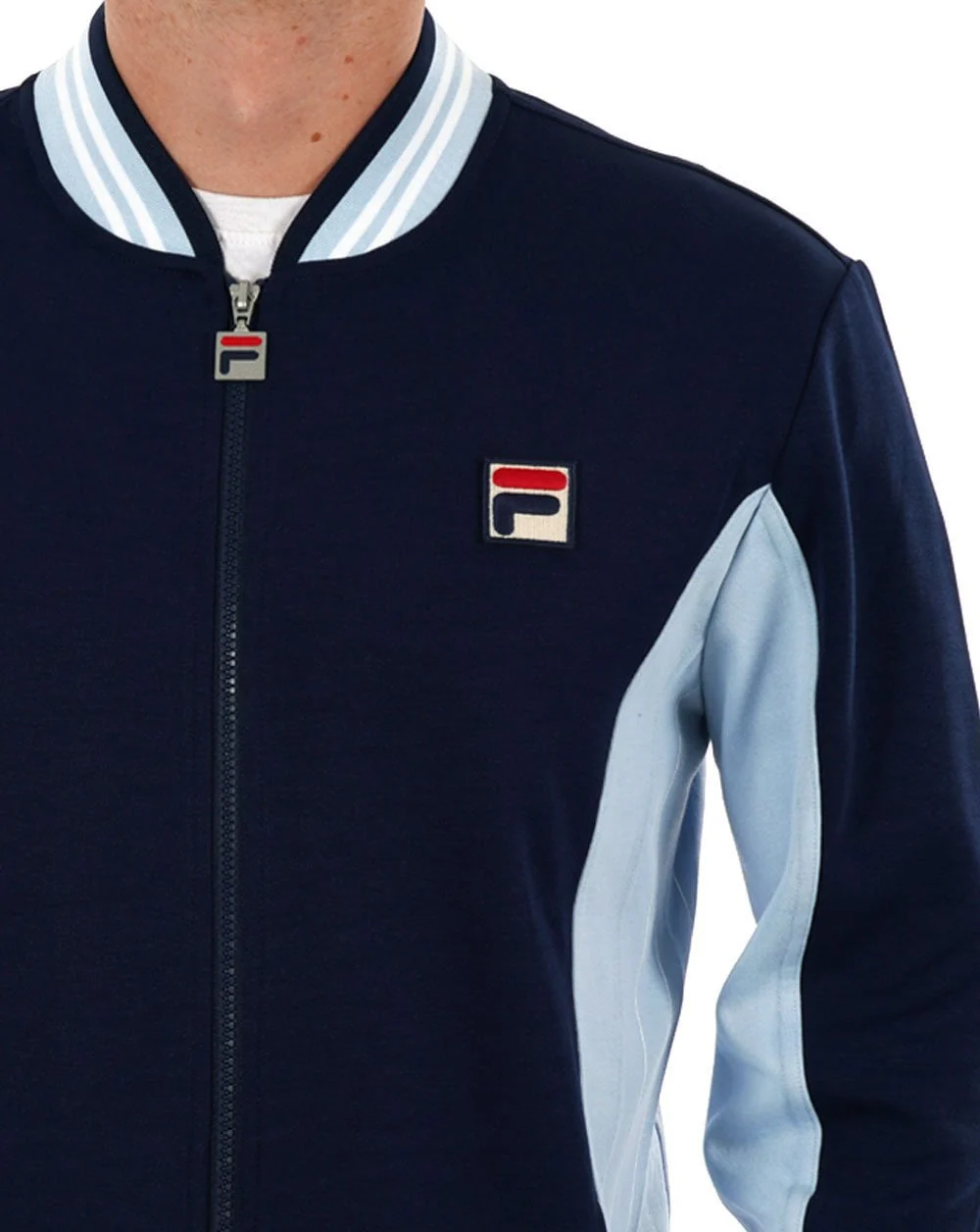 Fila Vintage Mk1 Settanta Track Top Navy Sky - Image 2