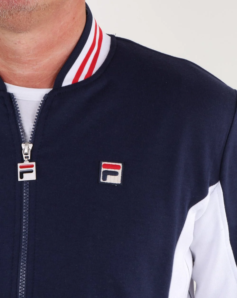 Fila Vintage Mk1 Settanta Track Top Navy/white - Image 2