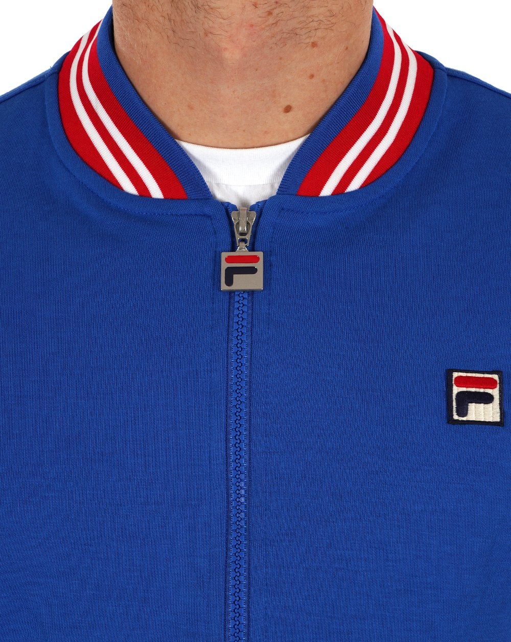 Fila Vintage Mk1 Settanta Track Top Royal / Red - Image 4