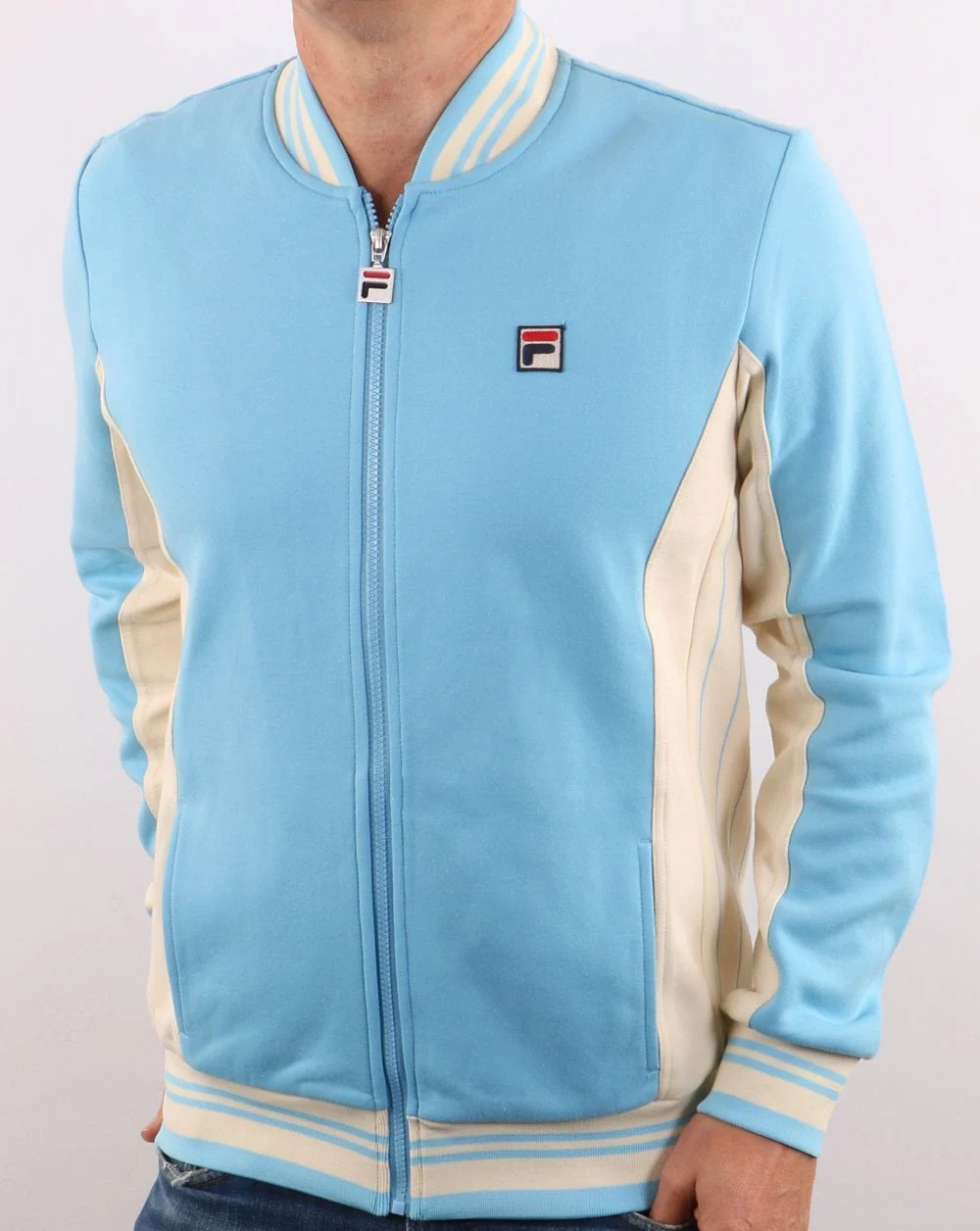 Fila Vintage Mk1 Settanta Track Top sky - Image 2