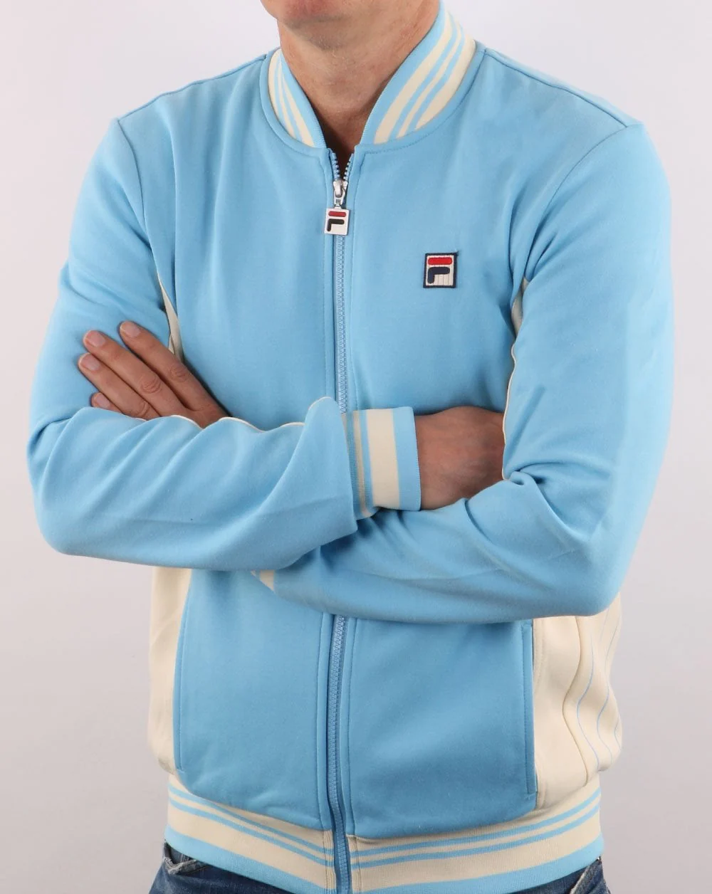 Fila Vintage Mk1 Settanta Track Top sky - Image 4