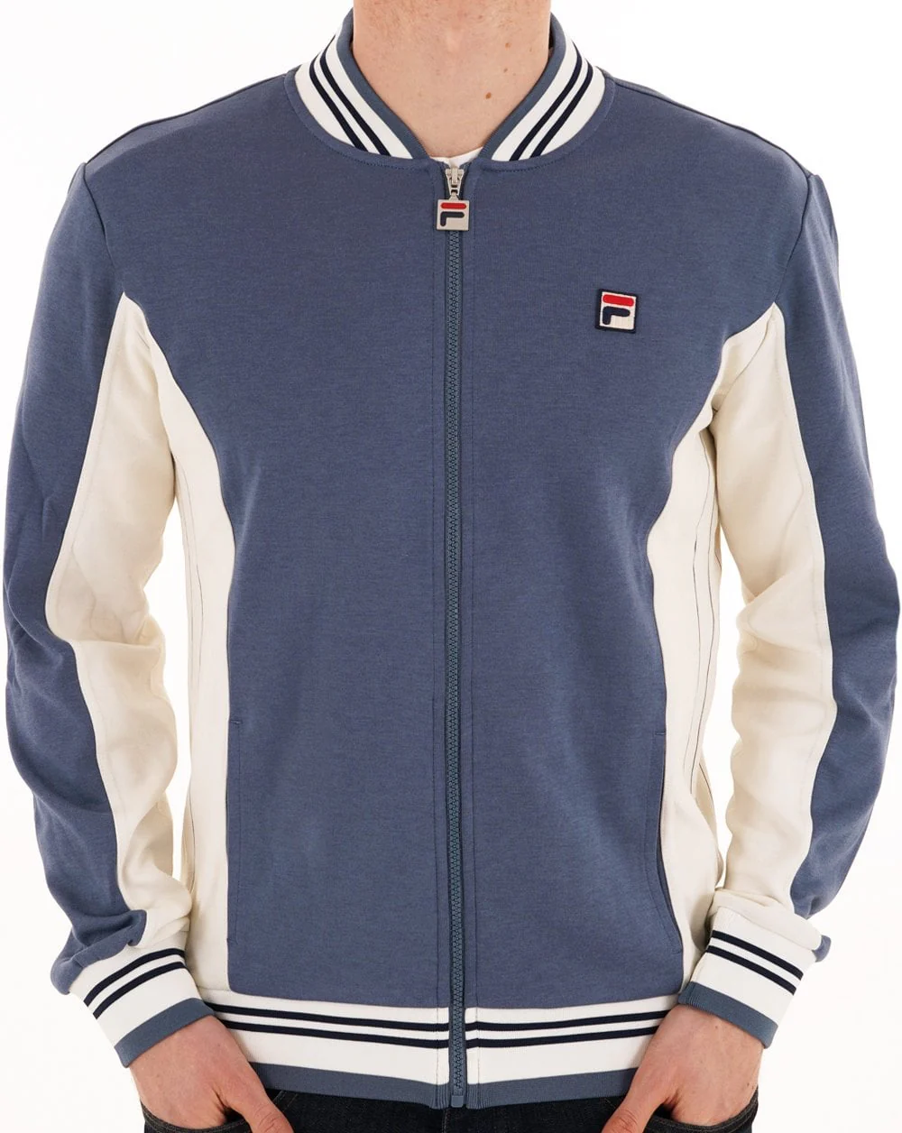Fila Vintage Mk1 Settanta Track Top Indigo - Gardenia - Image 2