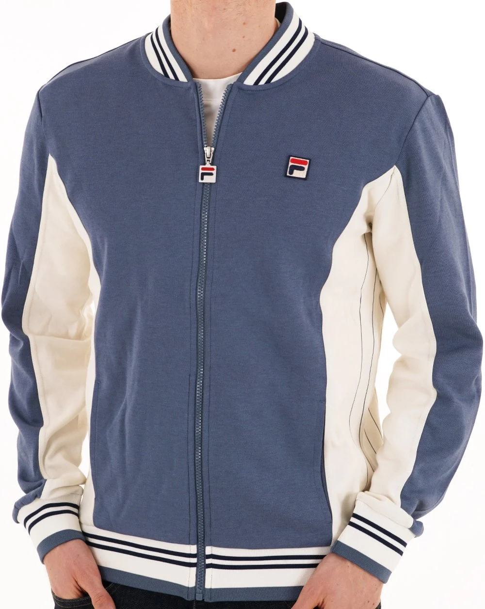 Fila Vintage Mk1 Settanta Track Top Indigo - Gardenia - Image 3
