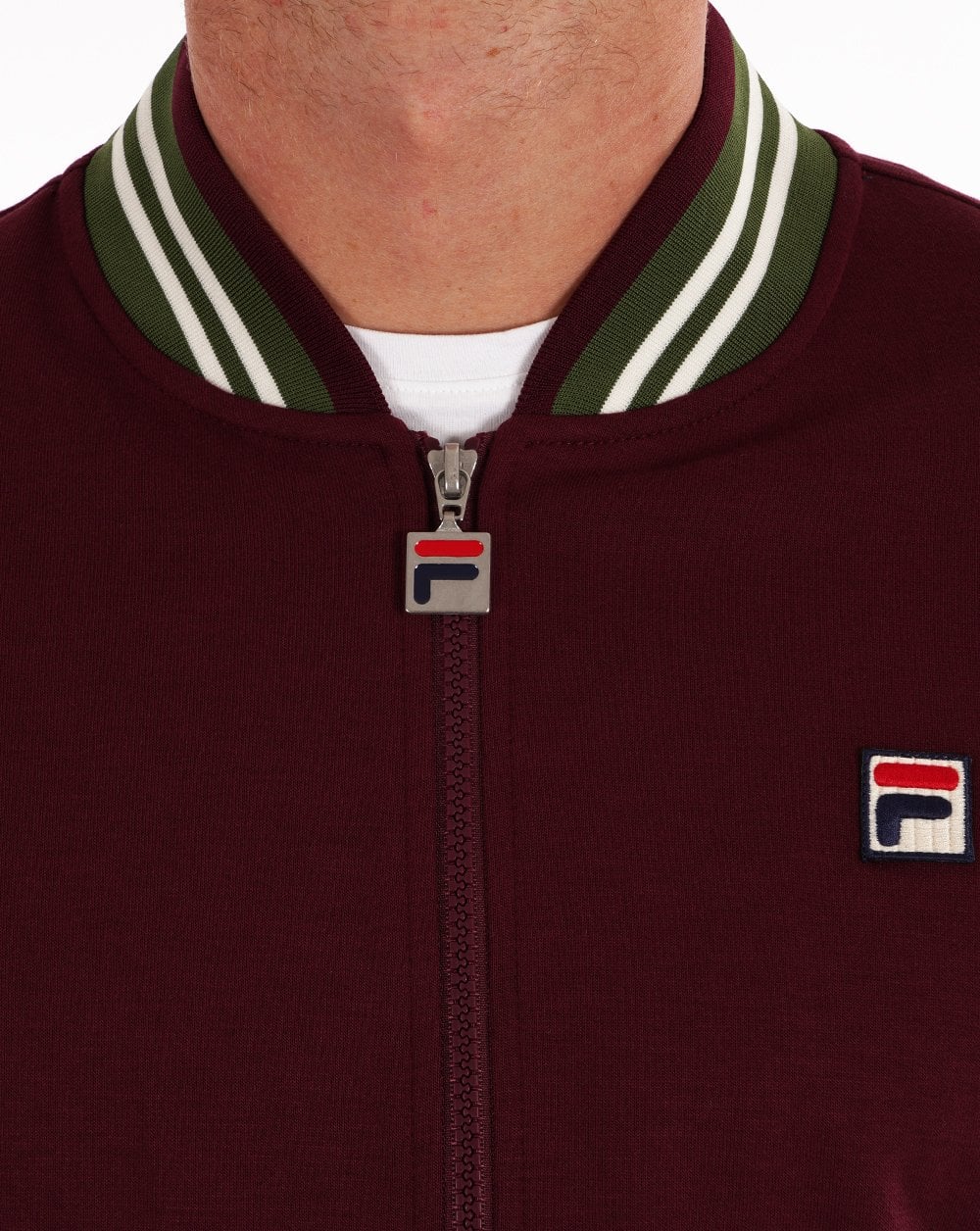 Fila Vintage Mk1 Settanta Track Top Wine Vintage Green - Image 2