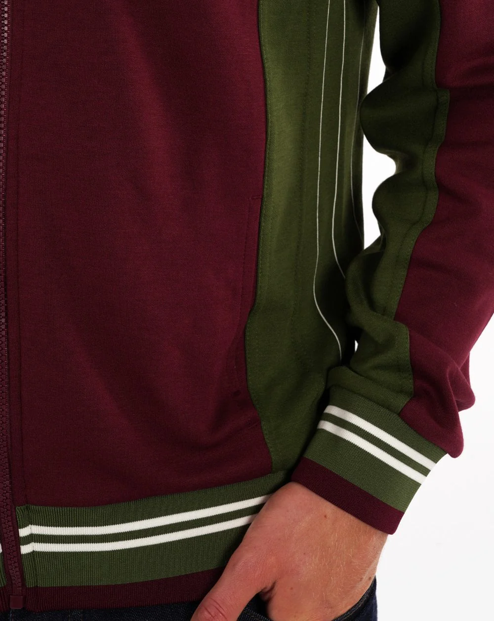 Fila Vintage Mk1 Settanta Track Top Wine Vintage Green - Image 3