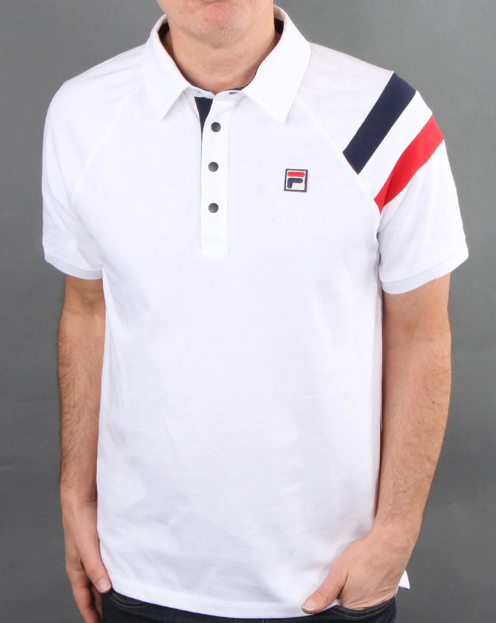 Fila Vintage MK2 Polo Shirt White