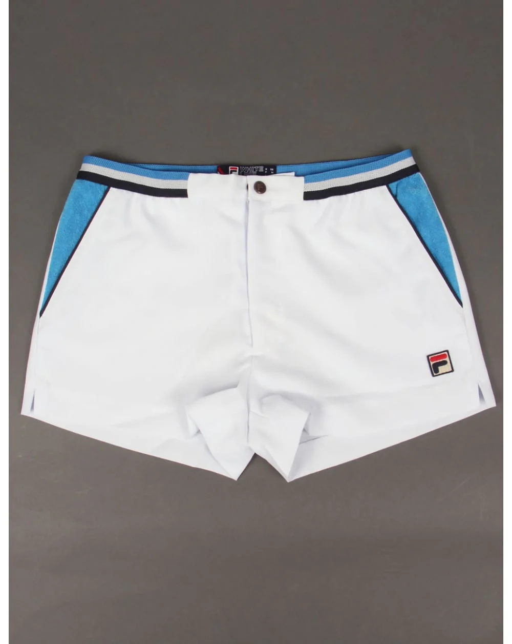 Fila Vintage Mk2 Settanta Shorts White/ocean Blue/navy
