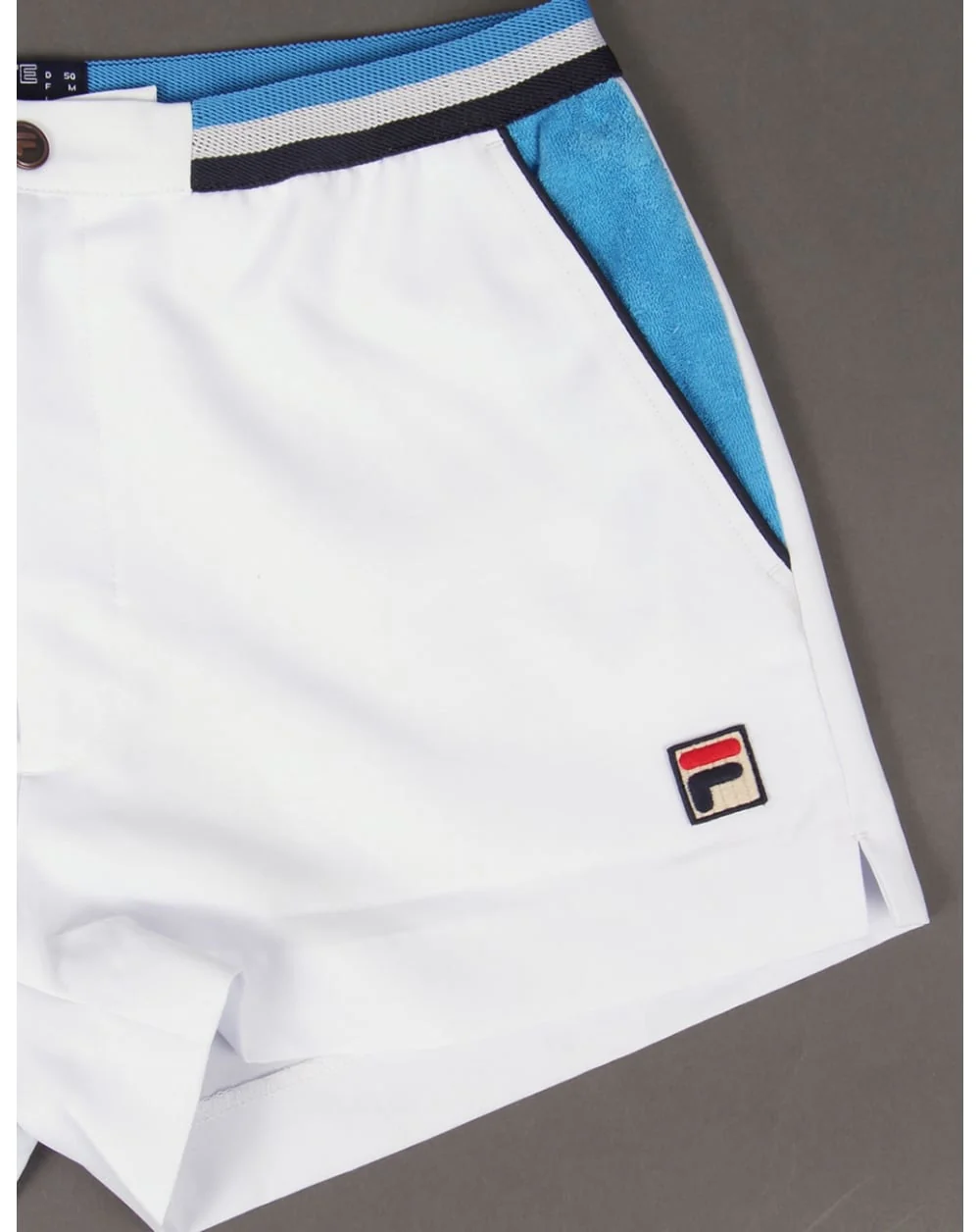 Fila Vintage Mk2 Settanta Shorts White/ocean Blue/navy - Image 2