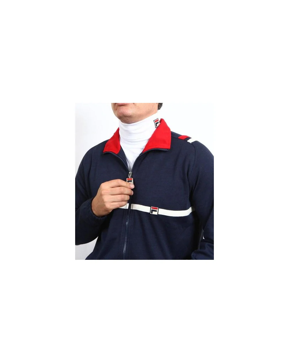 Fila Vintage Mk2 Settanta Track Top Navy - Image 2