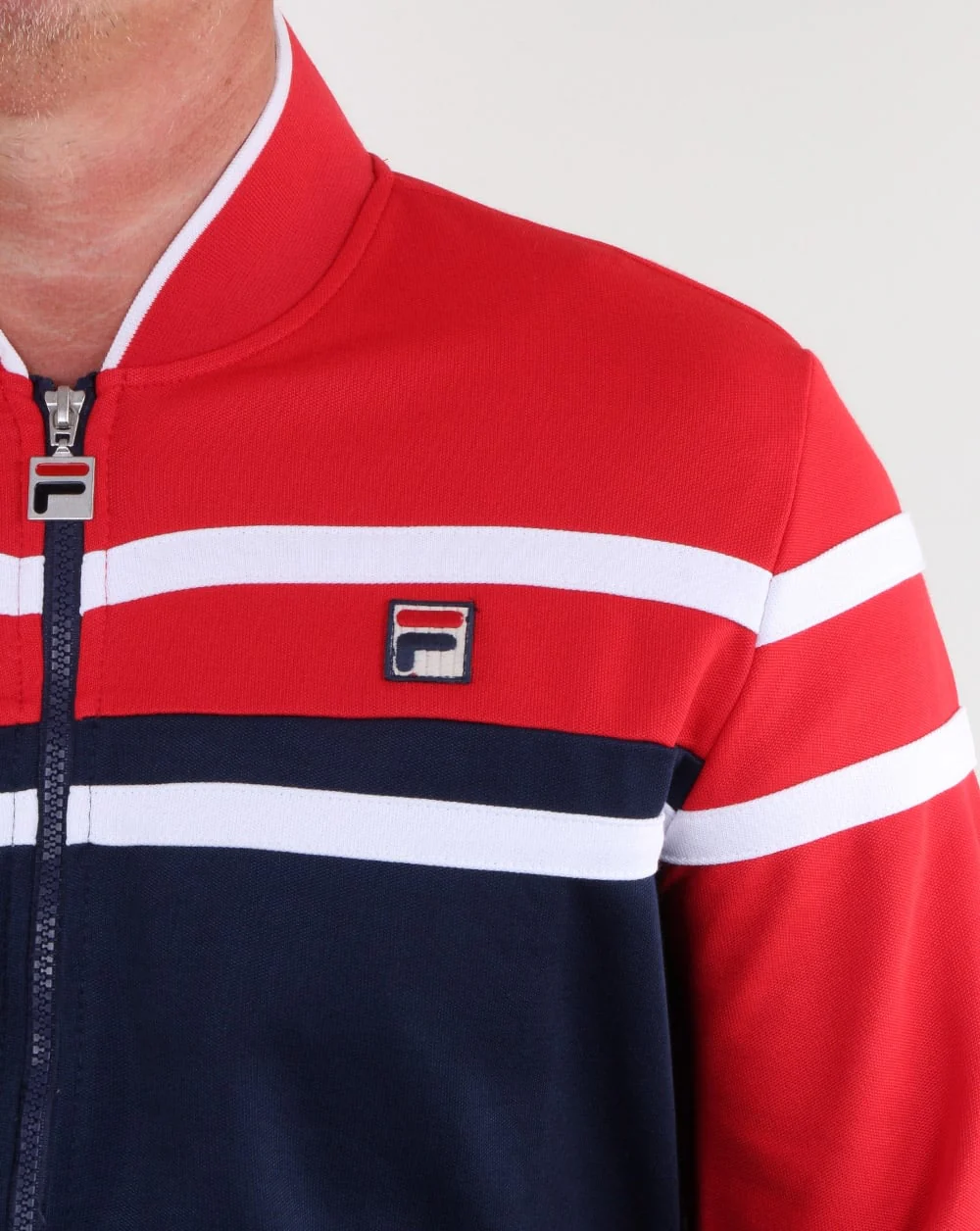 Fila Vintage Naso Track Top Red/navy/white - Image 2