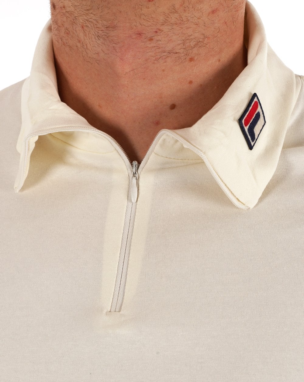 Fila Vintage Neil Zip Roll Neck Gardenia - Image 4