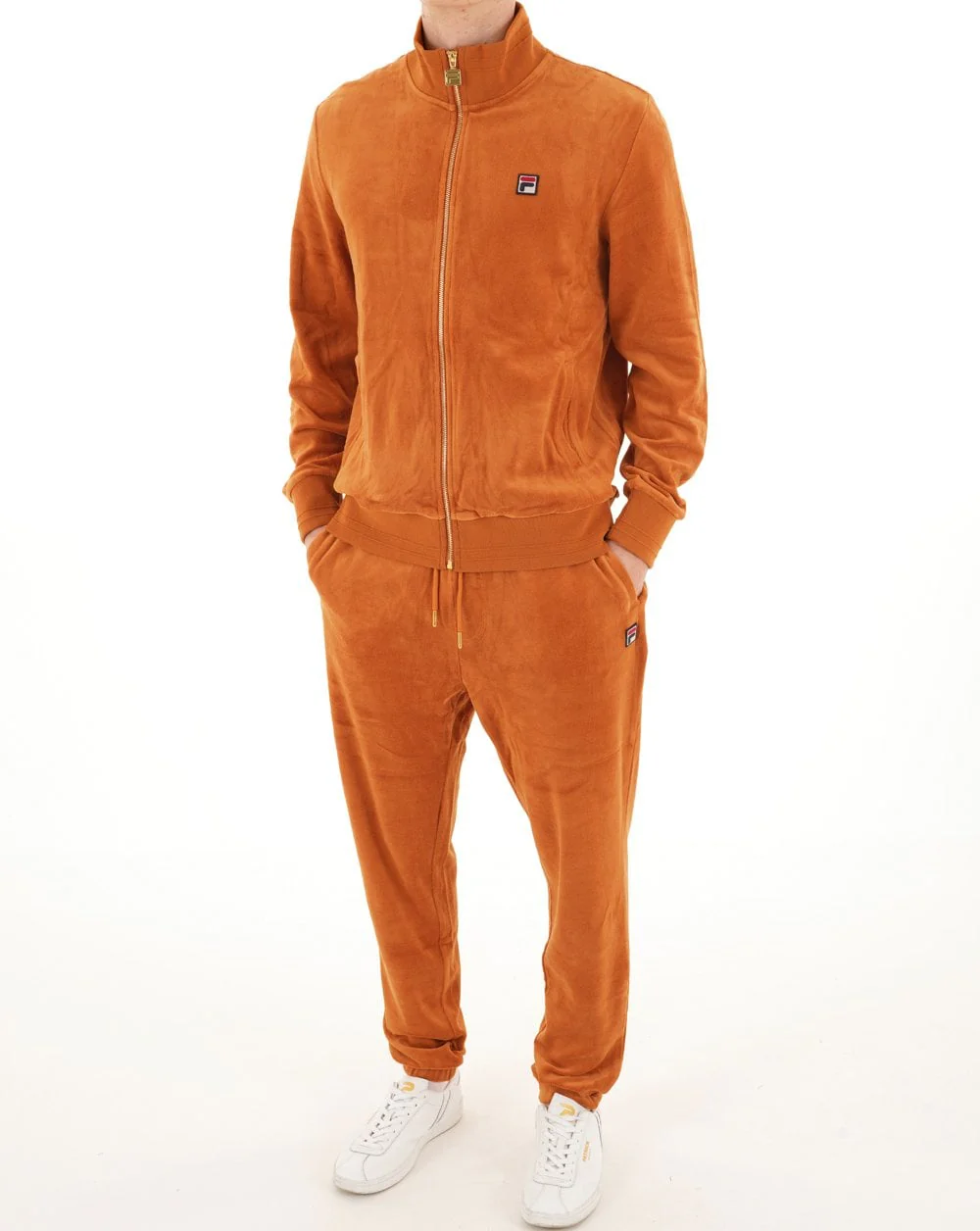 Fila Vintage Nero Velour Track Top Spice - Image 4