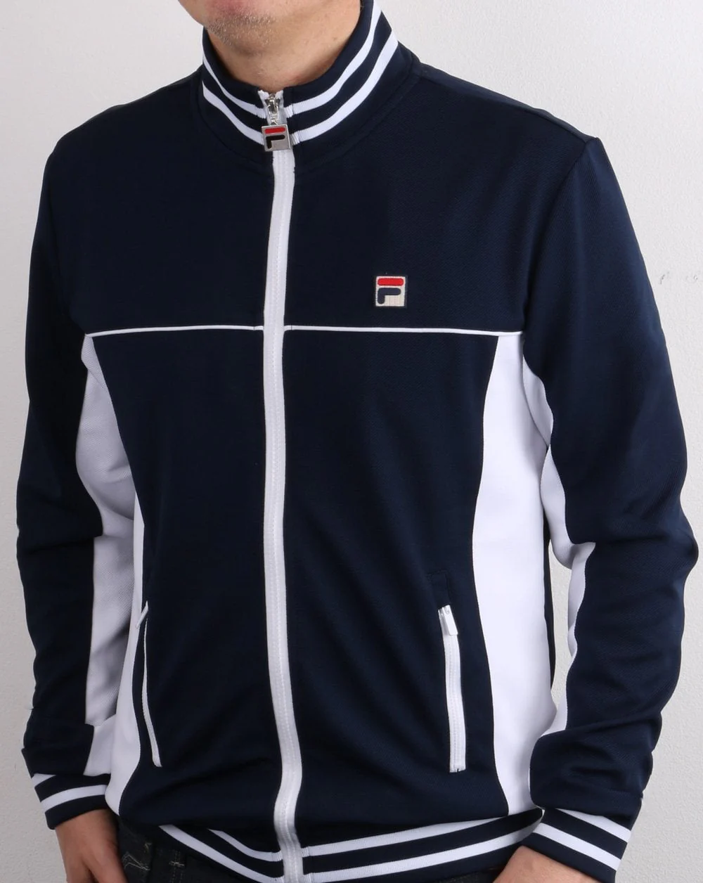 Fila Vintage Onyx Track Top Navy - Image 3