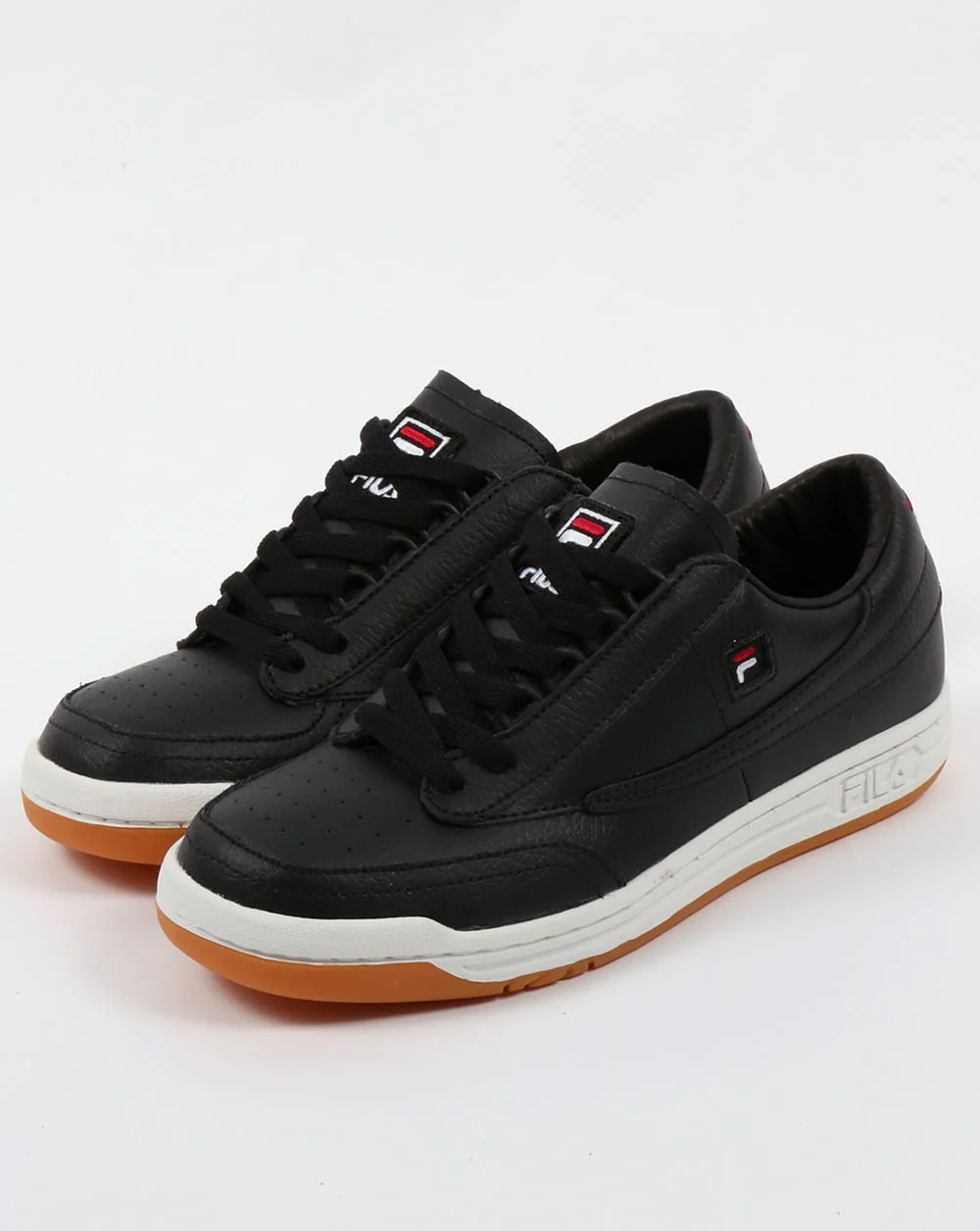 Fila Vintage Original Tennis Trainers Black/Gum - Image 3