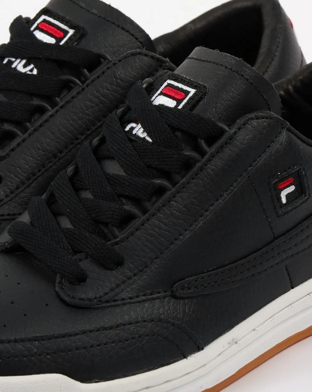 Fila Vintage Original Tennis Trainers Black/Gum - Image 4