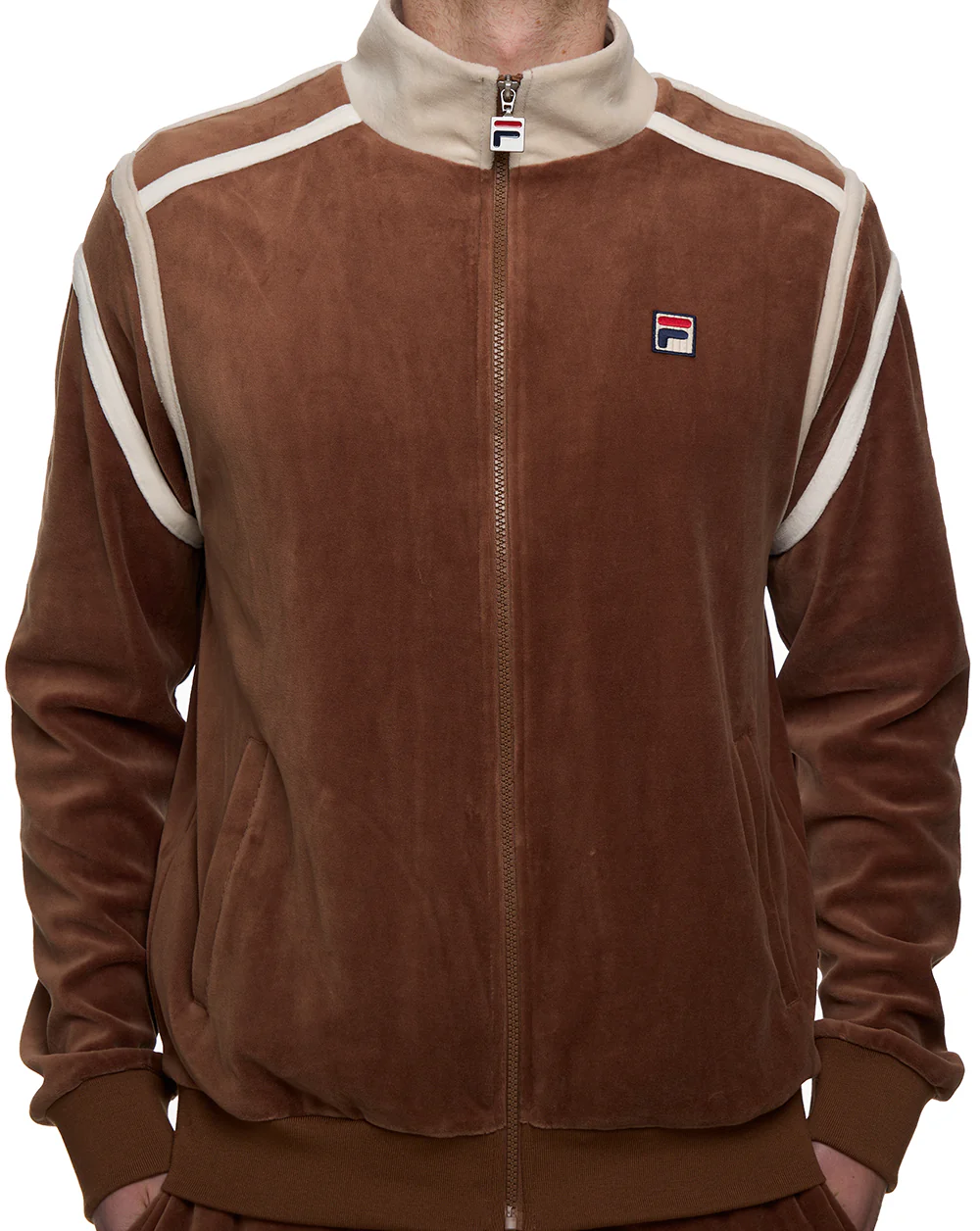 Fila Vintage Otello Suede Track Pants Cappucino - Image 4