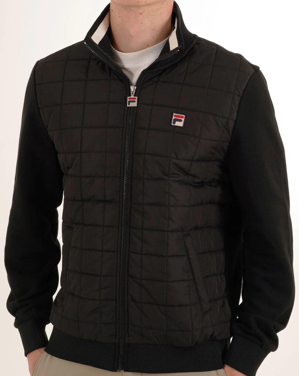 Fila Vintage Padded Jacket Black - Image 4