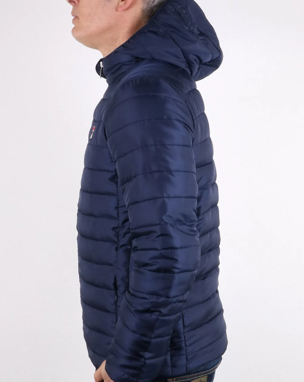 Fila Vintage Padded Puffer Jacket Navy - Image 3