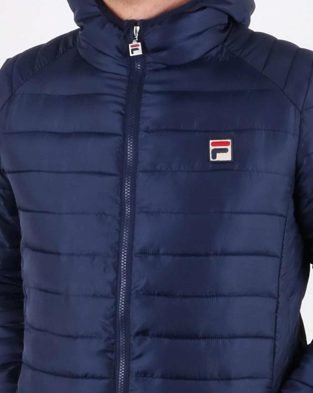 Fila Vintage Padded Puffer Jacket Navy - Image 4
