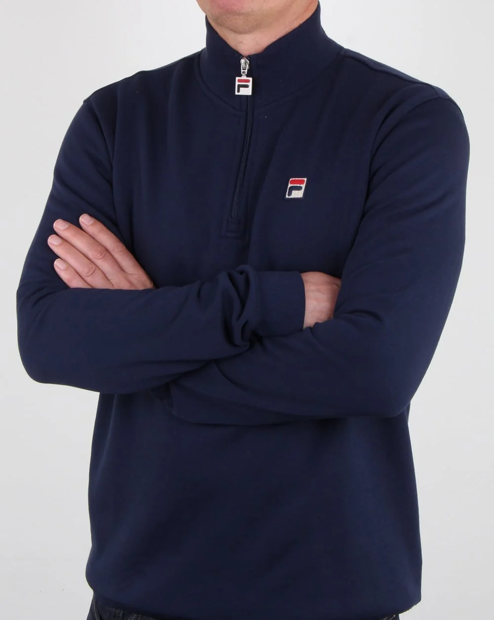 Fila Vintage Palermo Zip Sweat Navy - Image 3