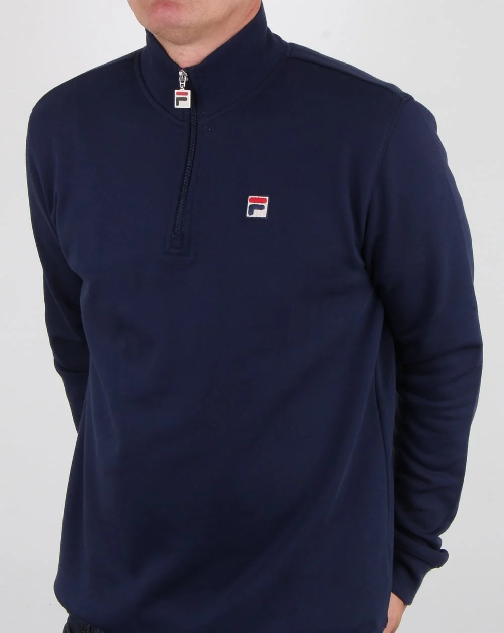 Fila Vintage Palermo Zip Sweat Navy - Image 4