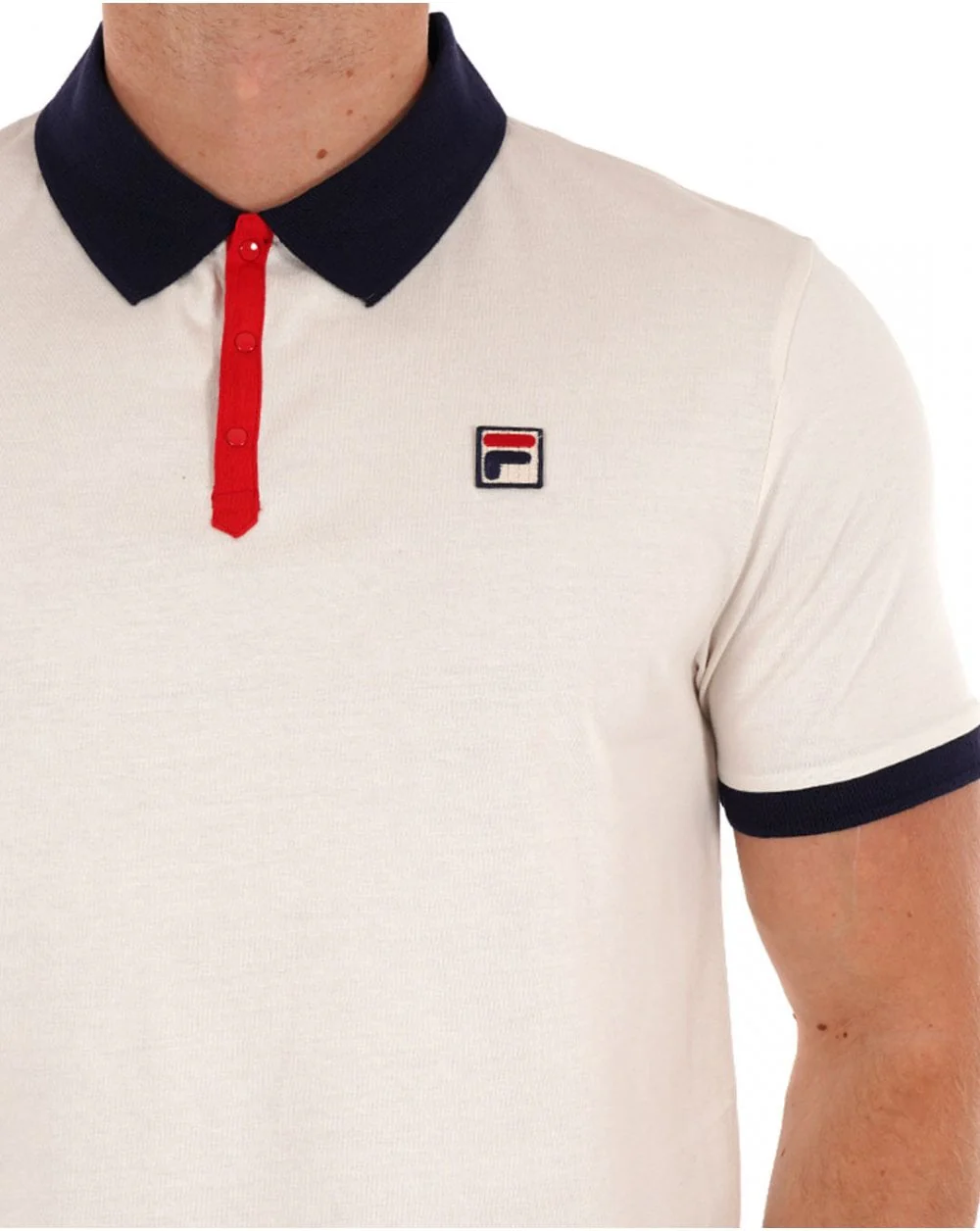 Fila Vintage Panatta Polo Shirt Gardenia - Image 2