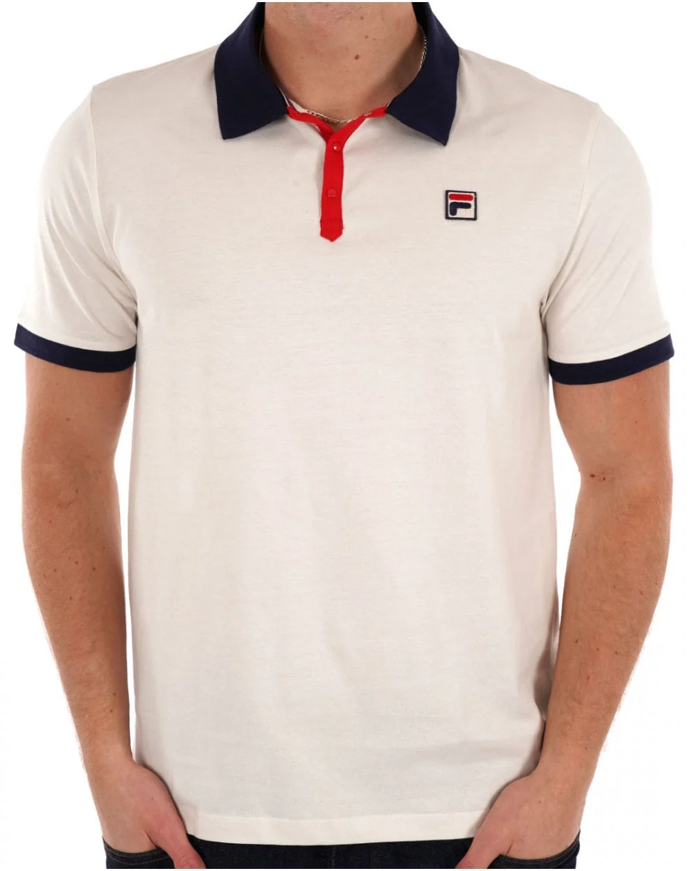 Fila Vintage Panatta Polo Shirt Gardenia - Image 3