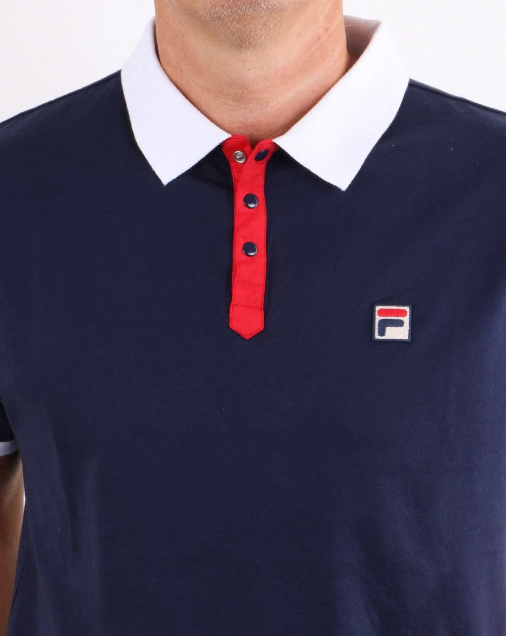 Fila Vintage Panatta Polo Shirt Navy - Image 3
