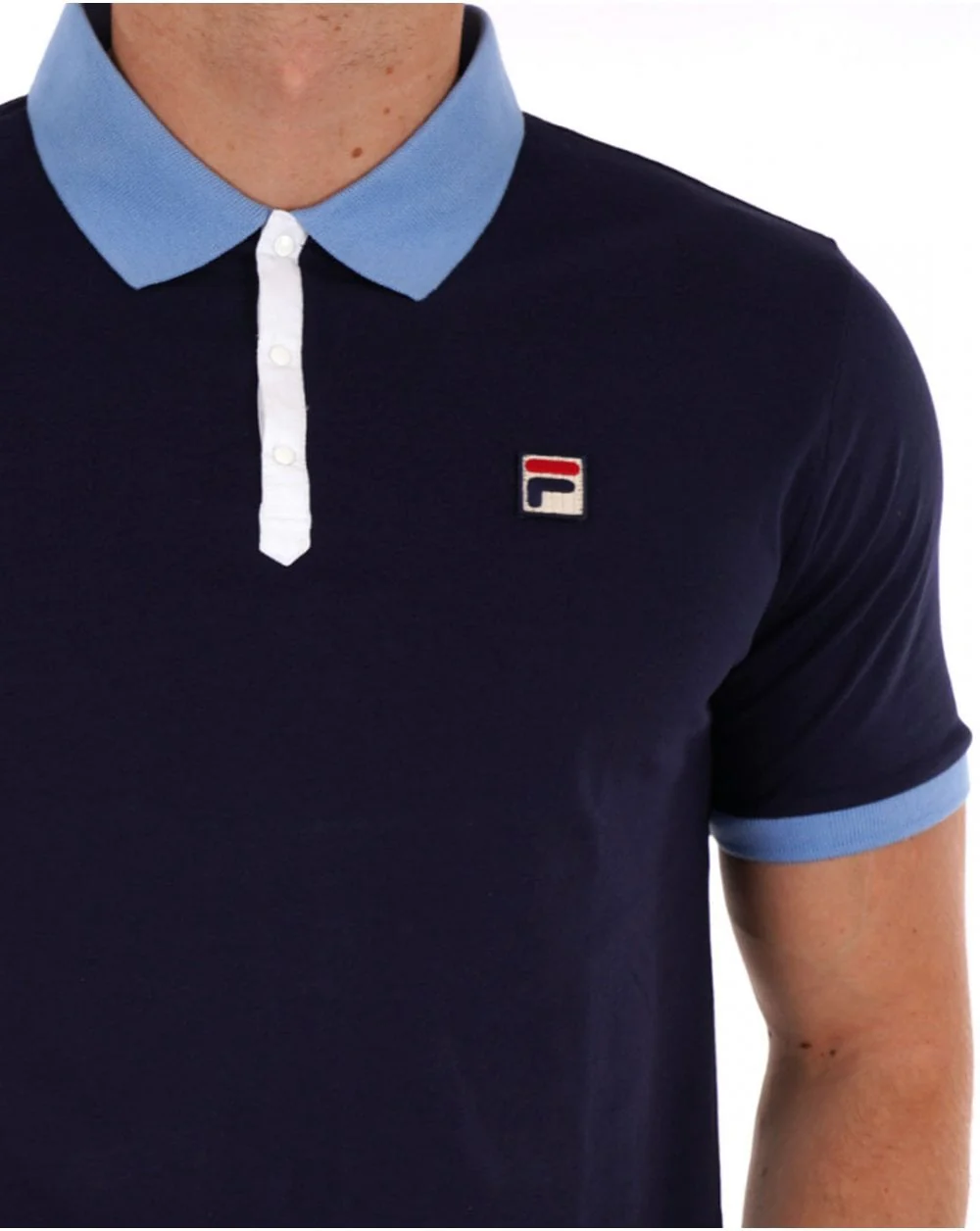 Fila Vintage Panatta Polo Shirt Navy - Image 2