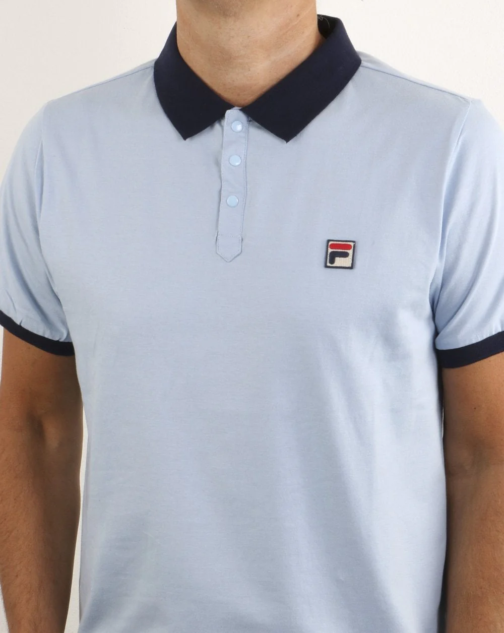 Fila Vintage Panatta Polo Shirt Sky Blue - Image 3