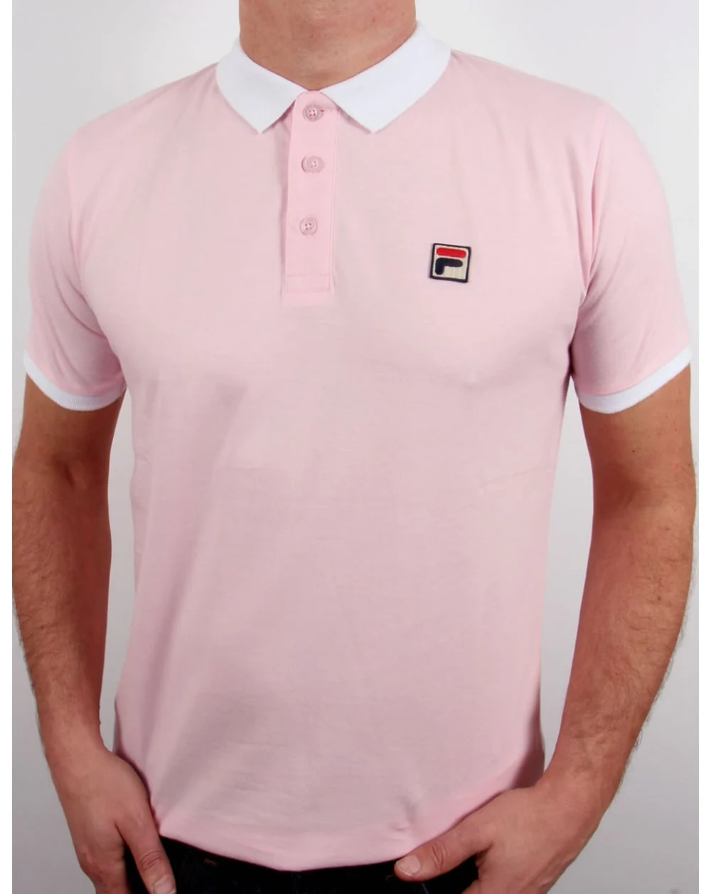 Fila Vintage Peleo Polo Shirt Pink