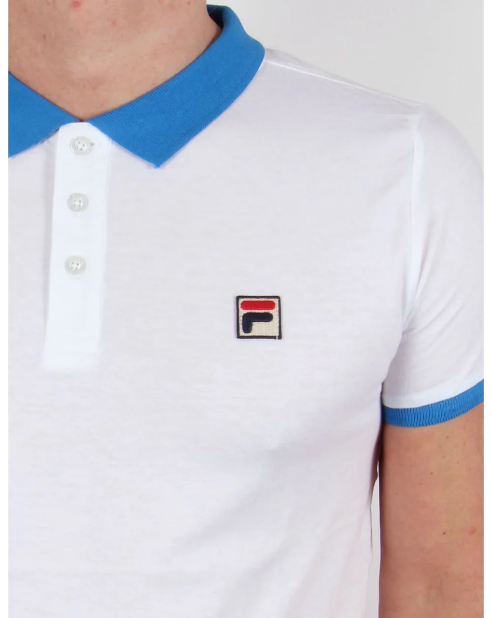 Fila Vintage Peleo Polo Shirt White - Image 2