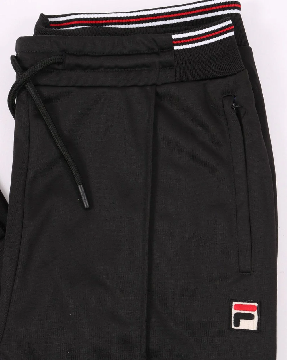 Fila Vintage Pintuck Track Pants Black - Image 2