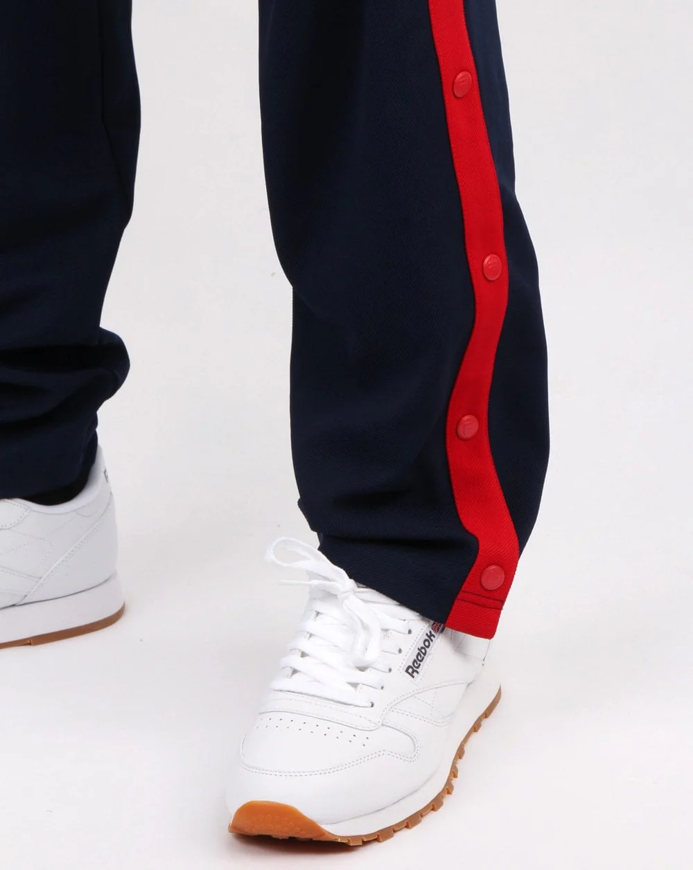 Fila Vintage Popper Pants Navy/red - Image 3