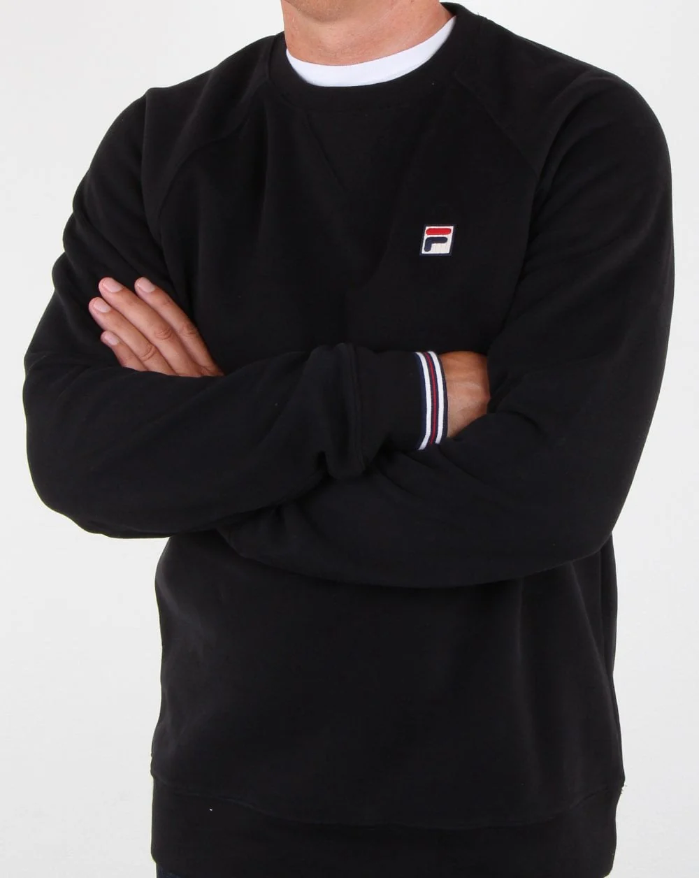 Fila Vintage Pozzi Crew Sweat Black - Image 3