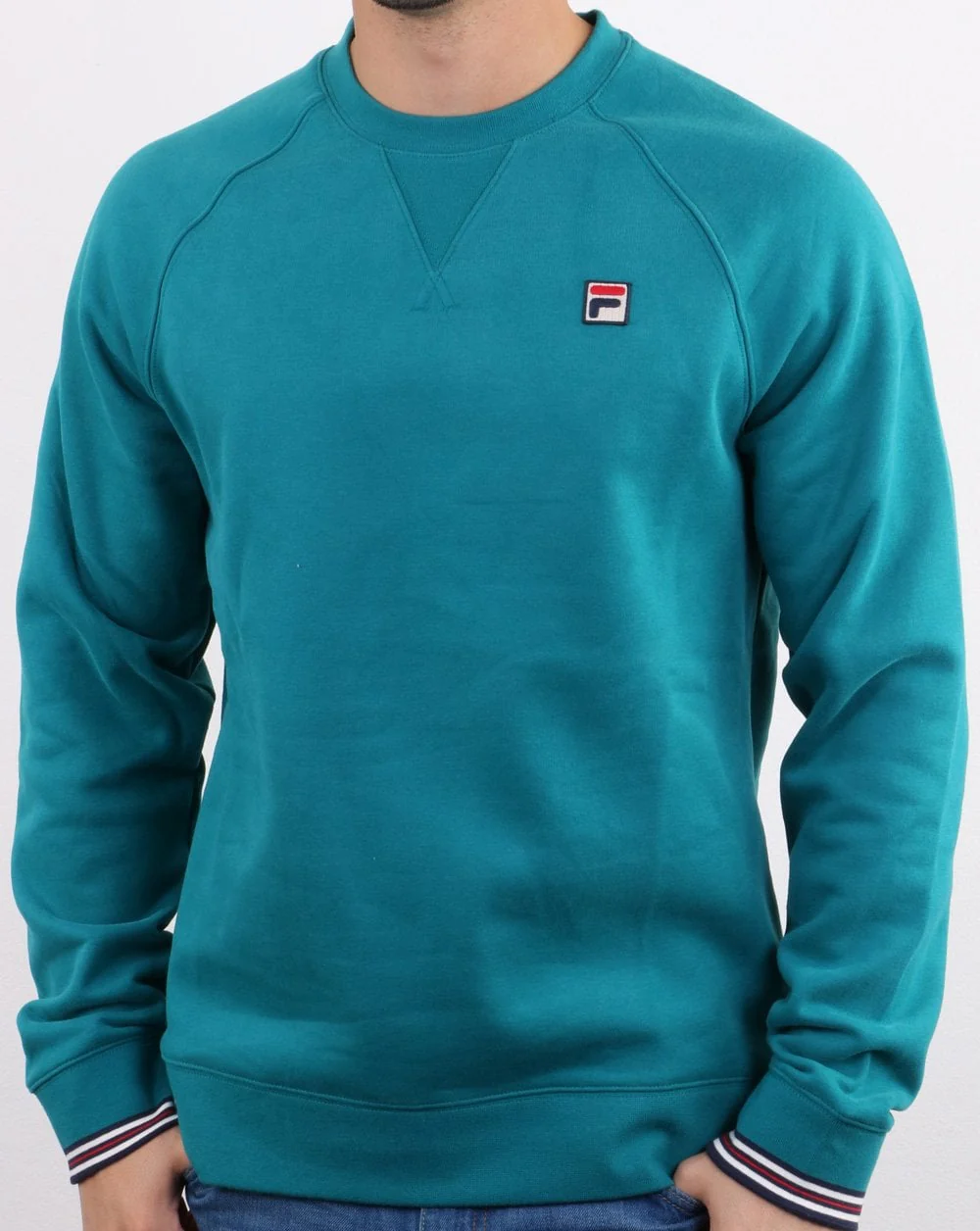 Fila Vintage Pozzi Crew Sweat Harbour Blue