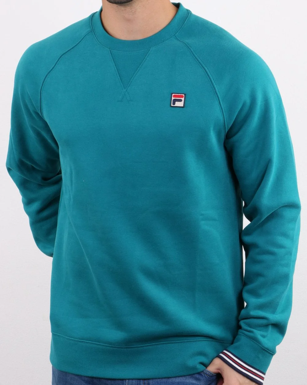 Fila Vintage Pozzi Crew Sweat Harbour Blue - Image 3