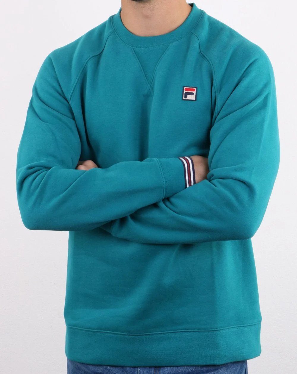 Fila Vintage Pozzi Crew Sweat Harbour Blue - Image 4