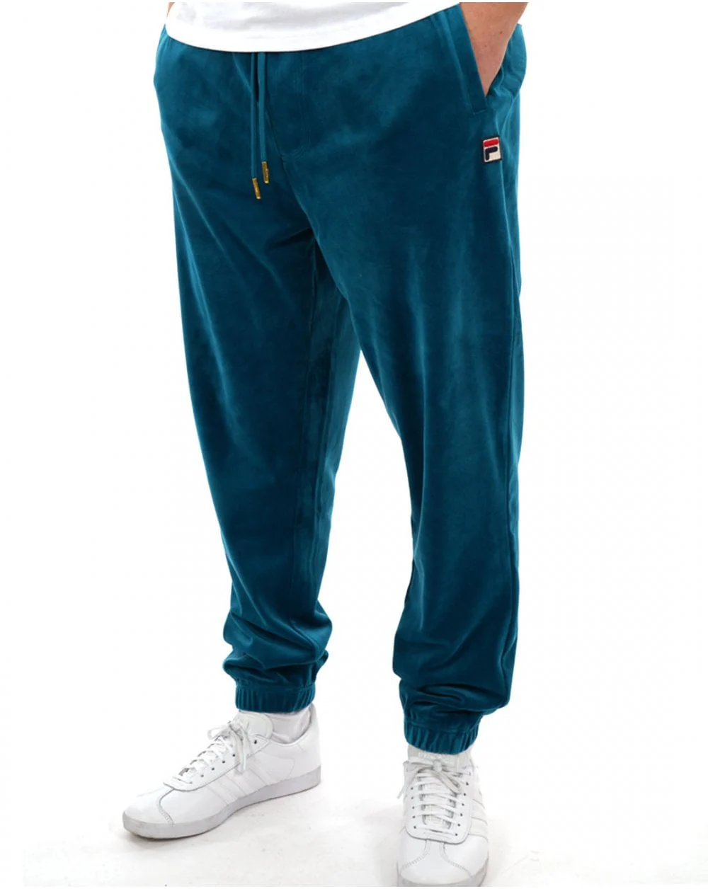 Fila Vintage Premium Velour Track Pants Lagoon