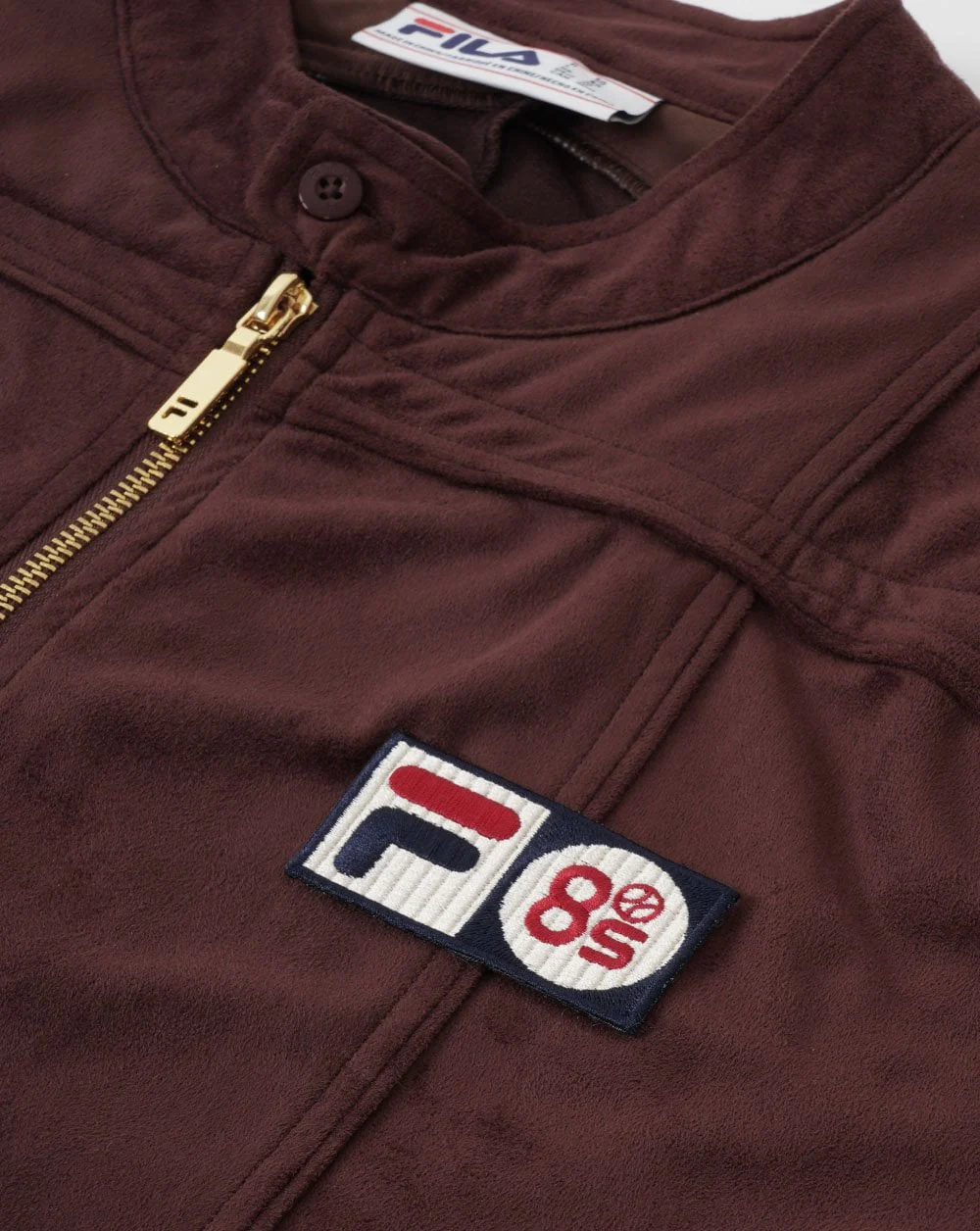 Fila Vintage Pro Badge Terrinda Track Top Brown - Image 2