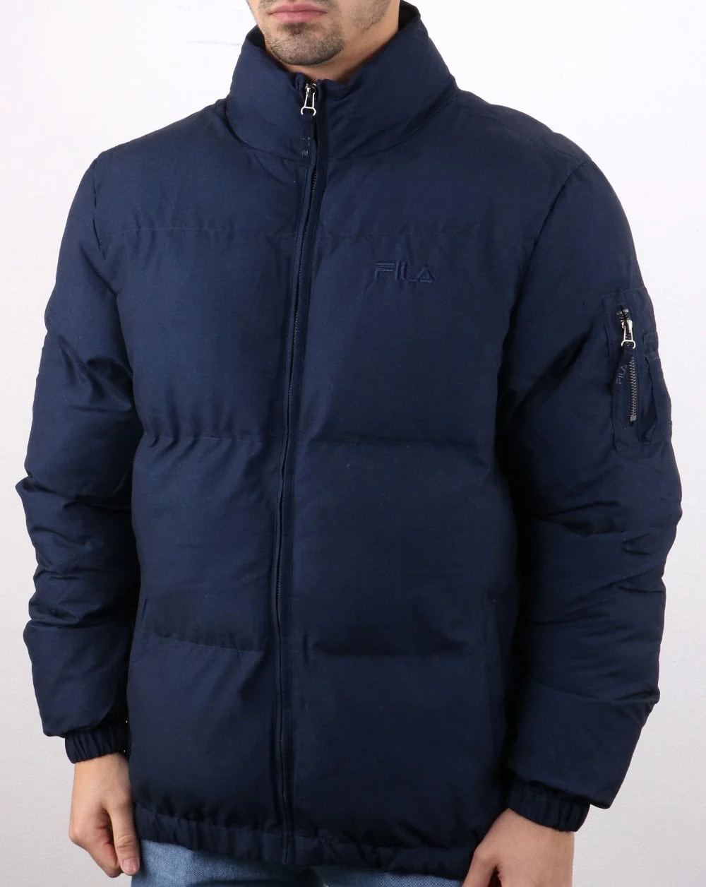 Fila Vintage Puffer Ski Jacket Navy - Image 2