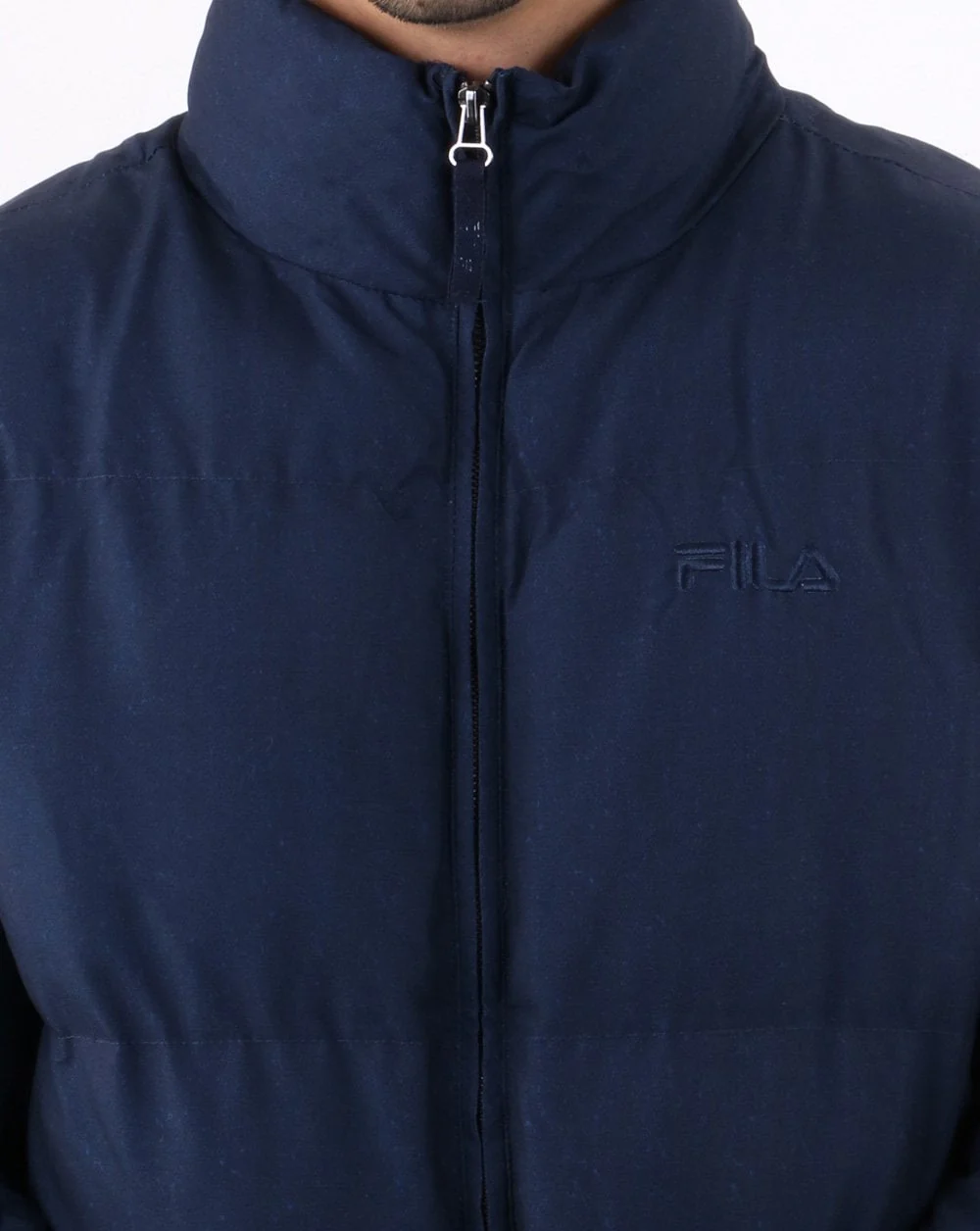 Fila Vintage Puffer Ski Jacket Navy - Image 4