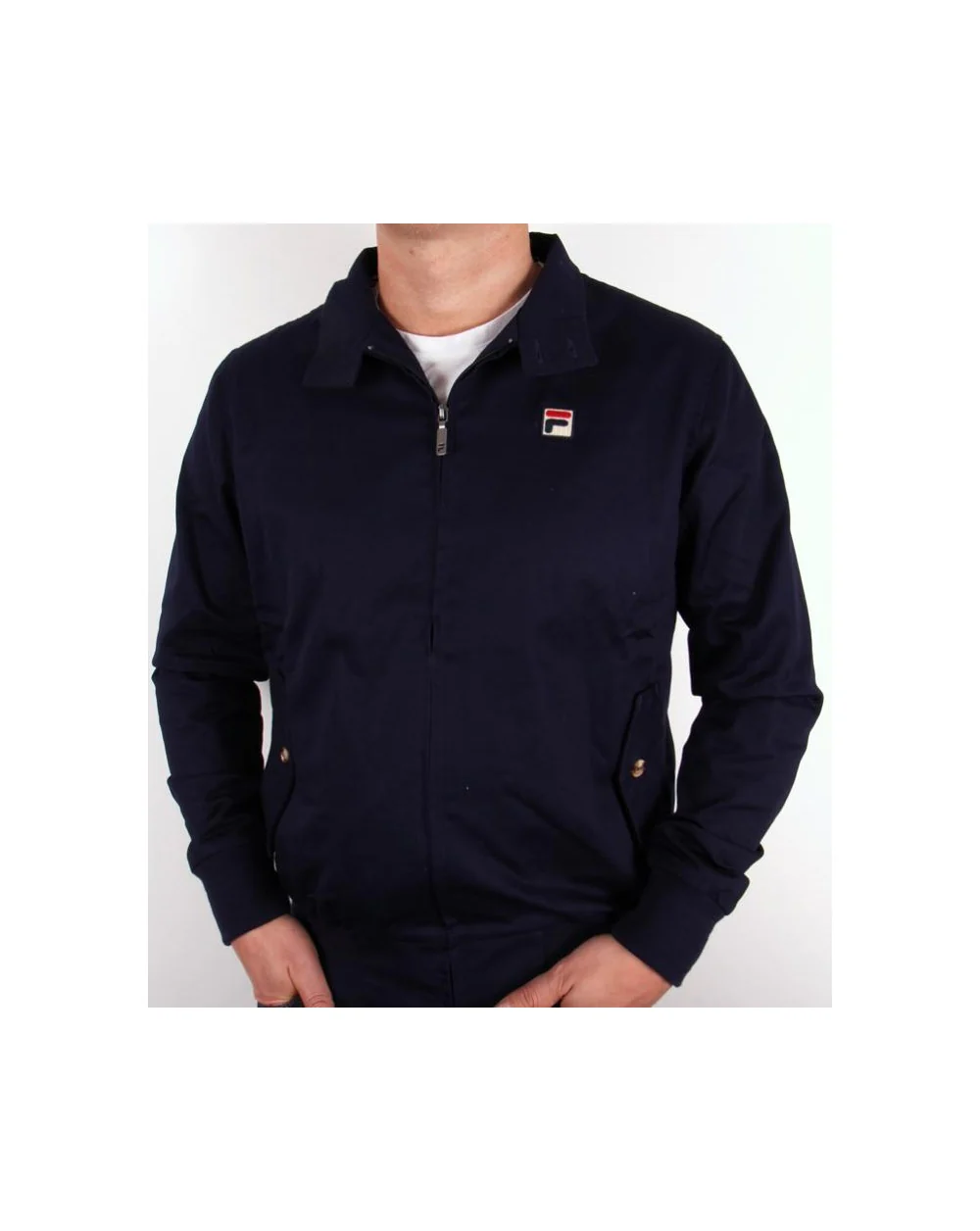 Fila Vintage Quintino Harrington Jacket Navy - Image 3