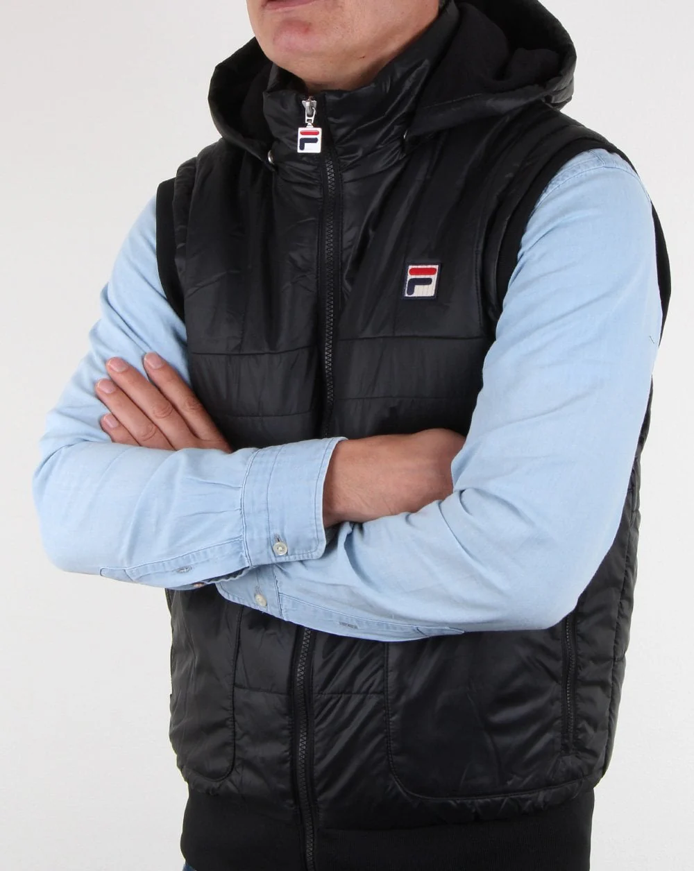 Fila Vintage Racer Gilet Black - Image 3