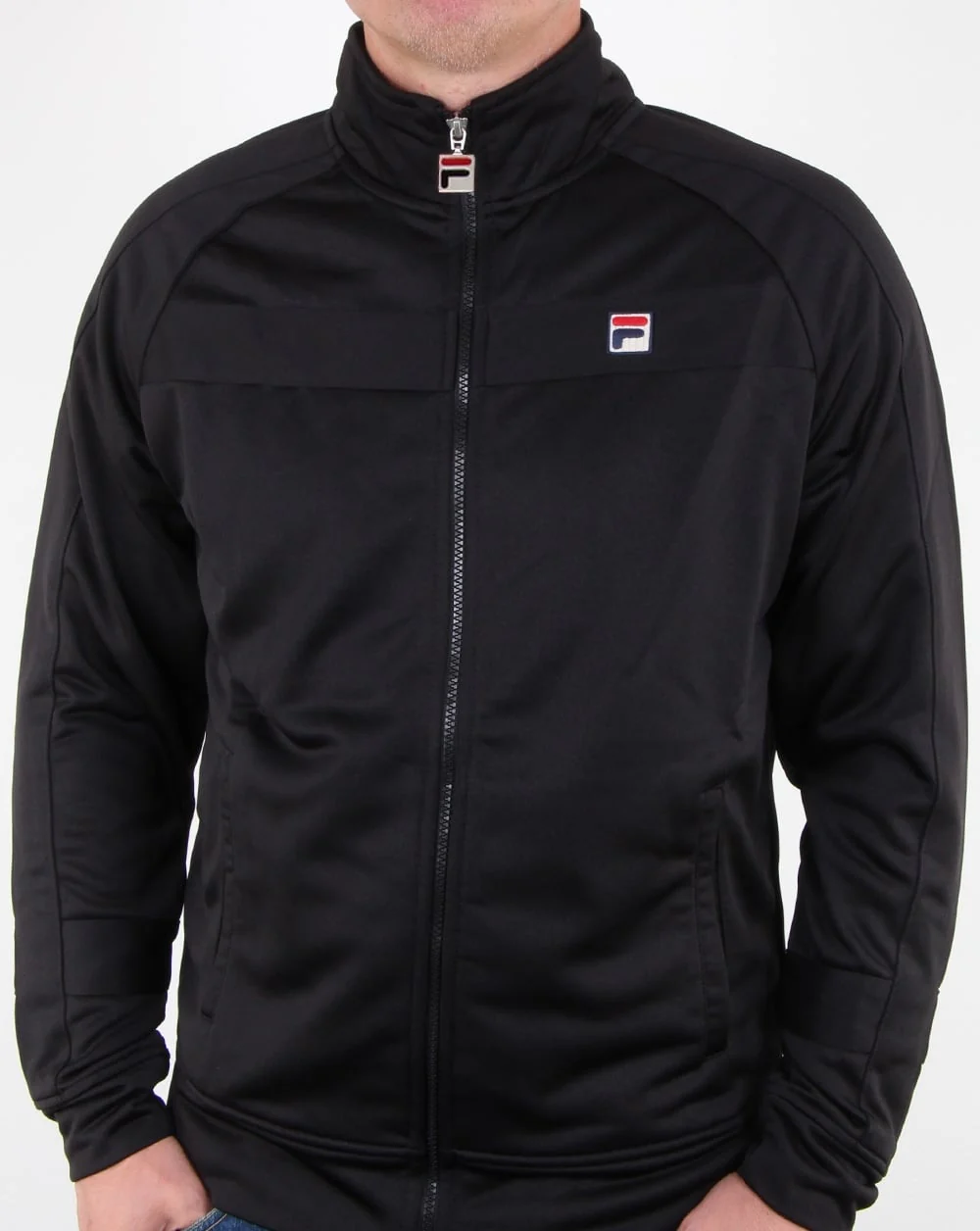 Fila Vintage Renzo Track Top Black - Image 4