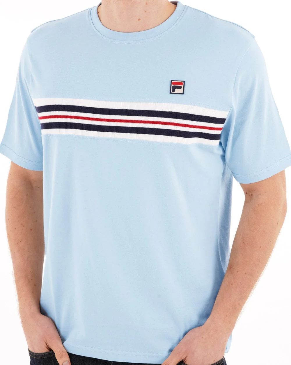 Fila Vintage Rico T Shirt Sky Blue